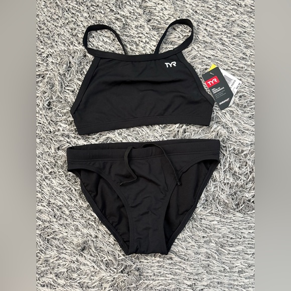 TYR Durafast One Women's Diamondfit Workout Bikini - Black - XS (0/2) - Picture 3 of 8